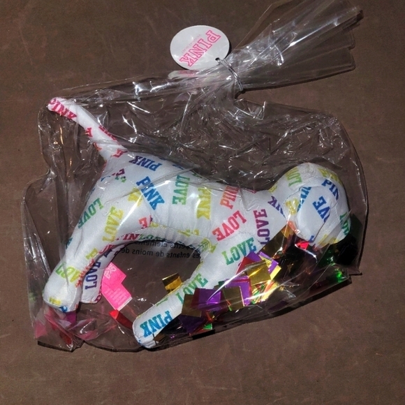 PINK Limited Edition Rainbow Confetti Anniversary Dog - Picture 1 of 1